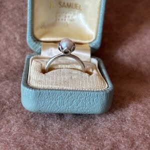 Authentic Pandora Cultured Pearl Ring - Size 5 (50)